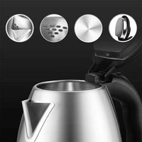 Electric Kettle 2L Hot Water Kettle Stainless Fast Boil for Beverages
