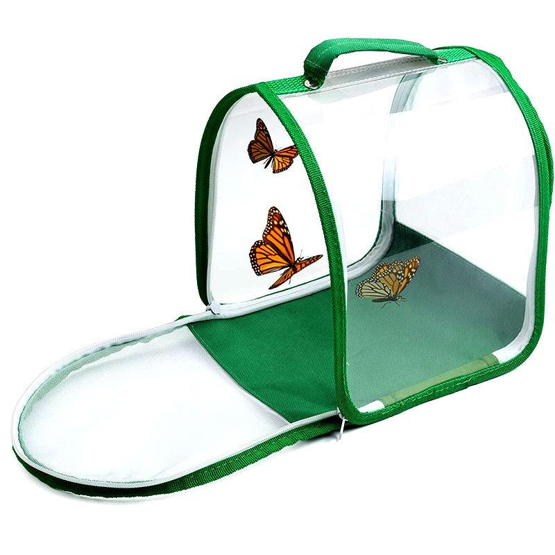 Kids Backyard Nature Adventure Exploration Bug Folding Cage Insect Observation Box with Handle(Bulk 3 Sets)