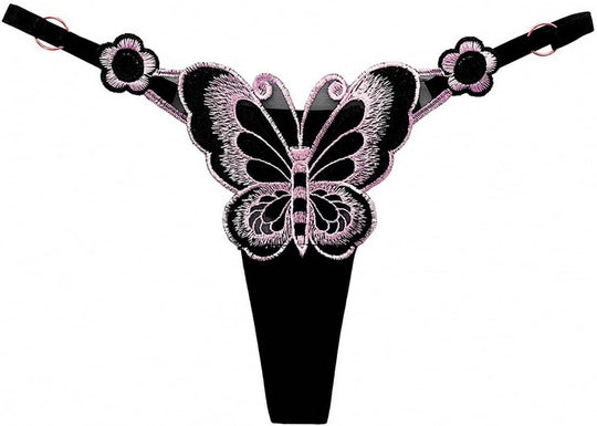 Premium Quality Transparent Lace Thongs Butterfly Accessories G String Women Underwear