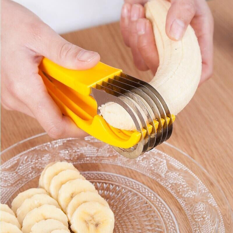 Stainless Steel Banana Chopper Fruit Cutter Cucumber Vegetable Peeler slicers