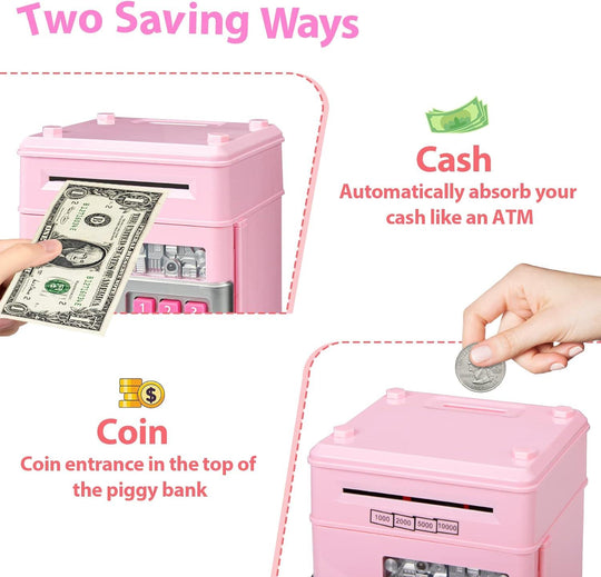 Best Gift Piggy Bank Electronic Mini ATM for Kids(10 Pack)