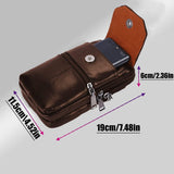 Crossbody Bag First Layer Vintage Waist Pack Perfect for Protecting Cell Phones, Cigarettes and Lighters(10 Pack)