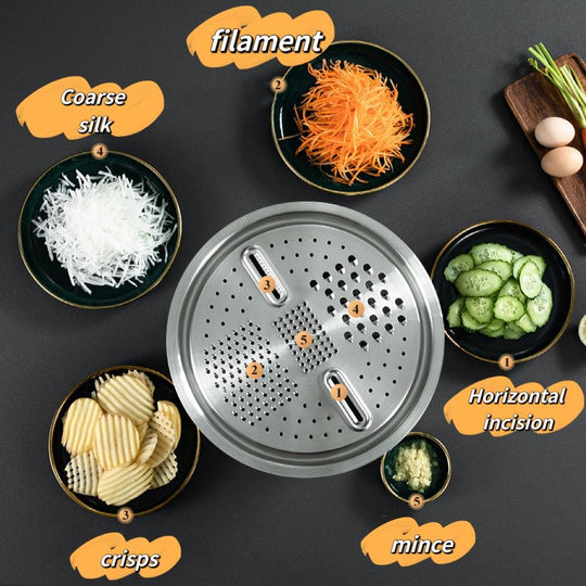 Multifunctional 3 in 1 Stainless Steel Drain Basket Multi-purpose Vegetable Slicer Graters For Kitchen(Bulk 3 Sets)