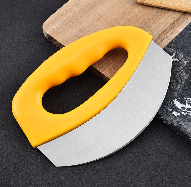 Party Pizza Knife Sharp Stainless Steel Blade, Easy to Clean and Safe Slicer with Cover for Pizza Lovers