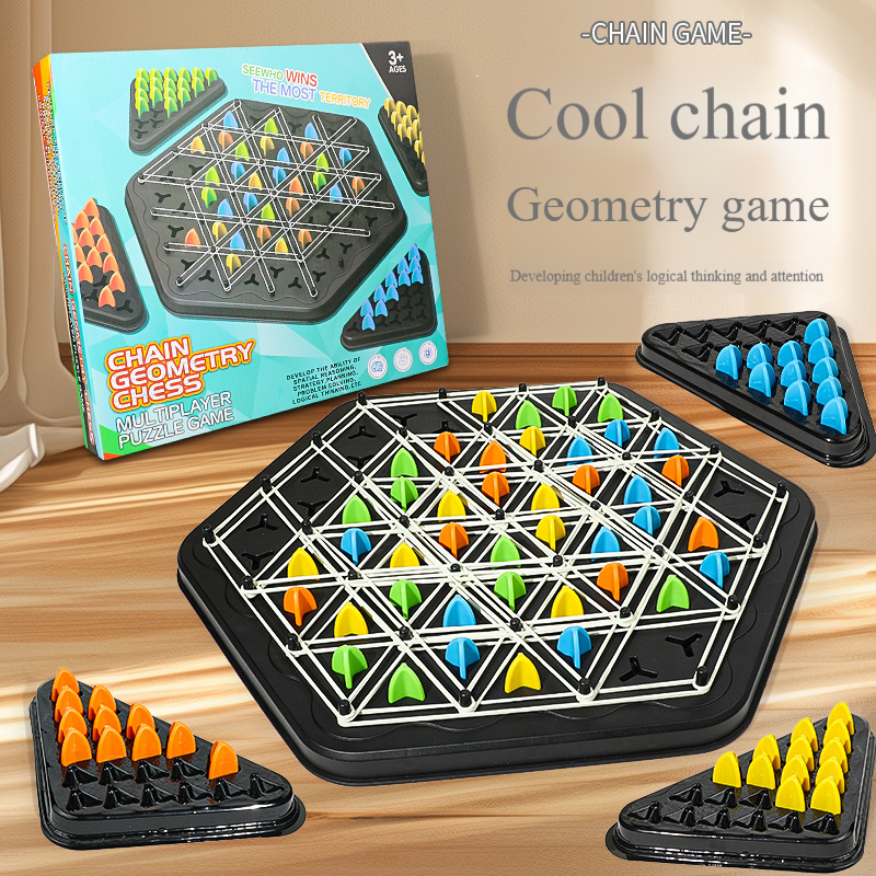 Chain Triangle Chess Educational Desktop Game for Parent-Child Interaction