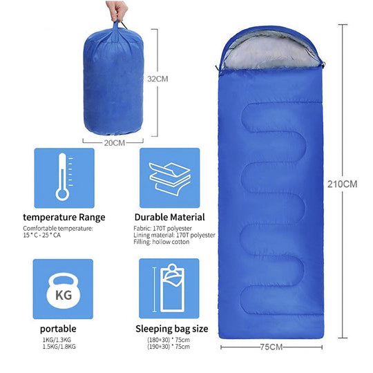 Sleeping Bags for Adults Teens Kids with Compression Sack Portable and Lightweight