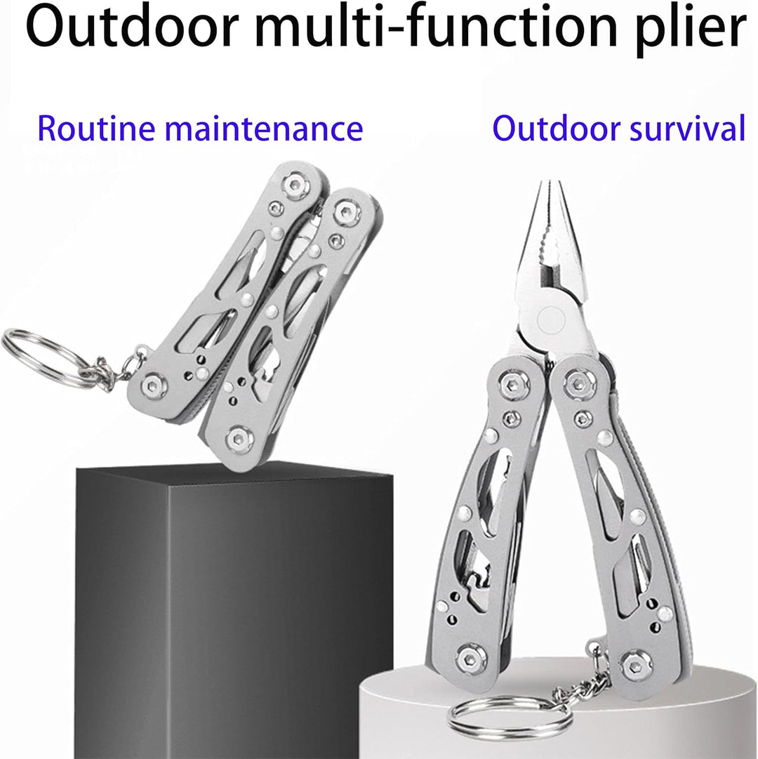 Multi-Purpose Knife Pliers Stainless Steel Folding Tool with Carbon Steel