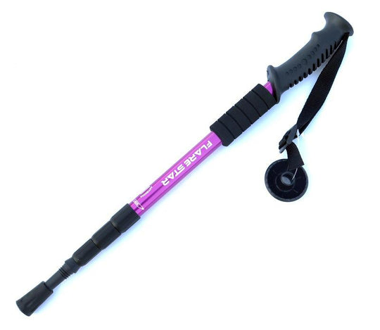 High Density Aluminum Alloy Retractable Trekking walking Pole