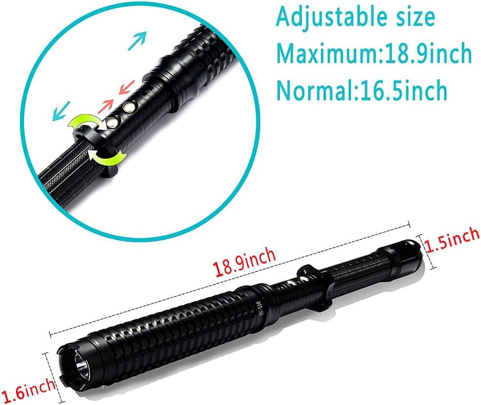 Perfect for Pet Walking, Portable, Survival, Outdoors Rechargeable Self Defense Flashlight (Bulk 3 Sets)