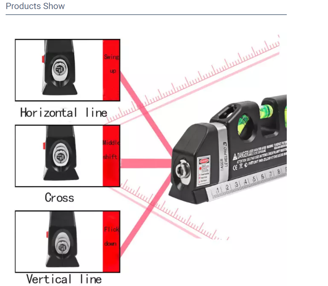 High Quality Infrared laser level measuring level Laser03 multi-function magnetic laser level(Bulk 3 Sets)