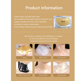 Gold 24k collagen neck mask sheet patch Moisturizer lifting anti wrinkle