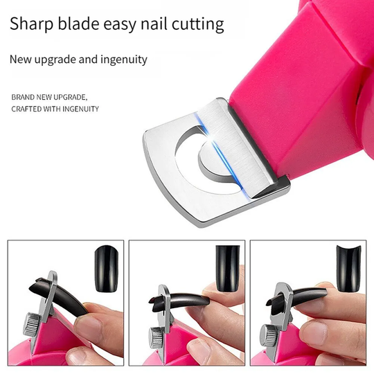 Acrylic Nail Clipper Adjustable Stainless Steel Cutter (10 pack)