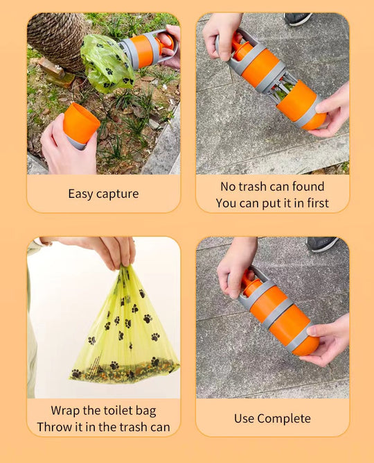 Durable Eight-prong Portable Pet Dog Poop Shovel