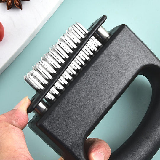 Meat Tenderizer Tool with 48 Stainless Steel Needle Blades