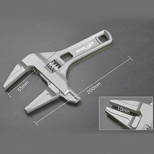 High Quality Alloy Adjustable Wide Jaw Spanner Tool Large for Bathroom Nut Openings