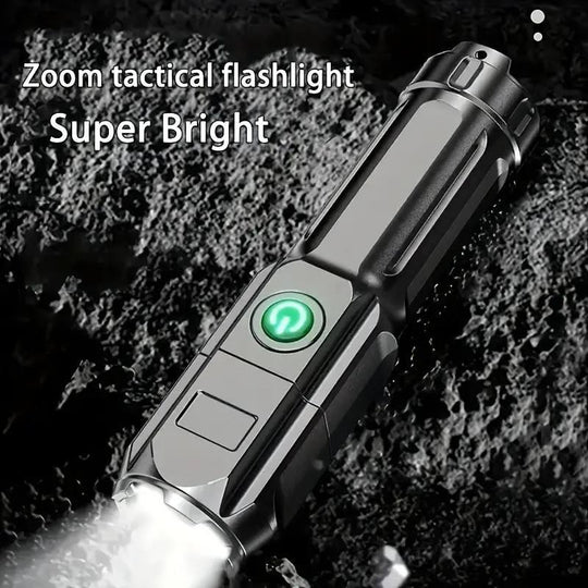 Powerful LED Flashlight Tactical Flashlights Rechargeable Waterproof Zoom Fishing Hunting(Bulk 3 Sets)