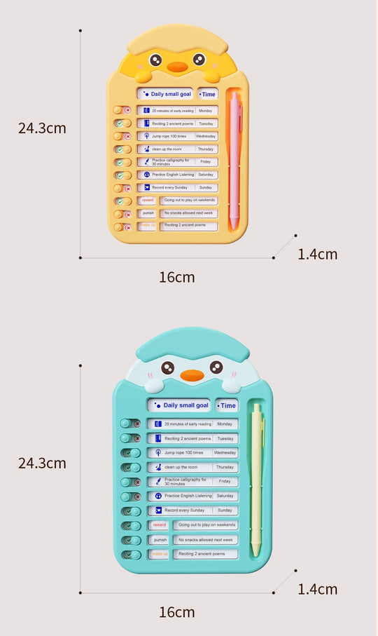 Children's Self-regulating Chore Card Punch School Students (10 Pack)