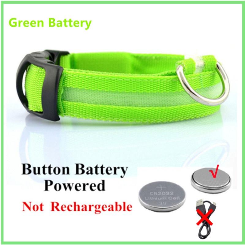 Reflective LED Light Puppy Collar Rechargeable Waterproof Glow in The Dark Dog Collars