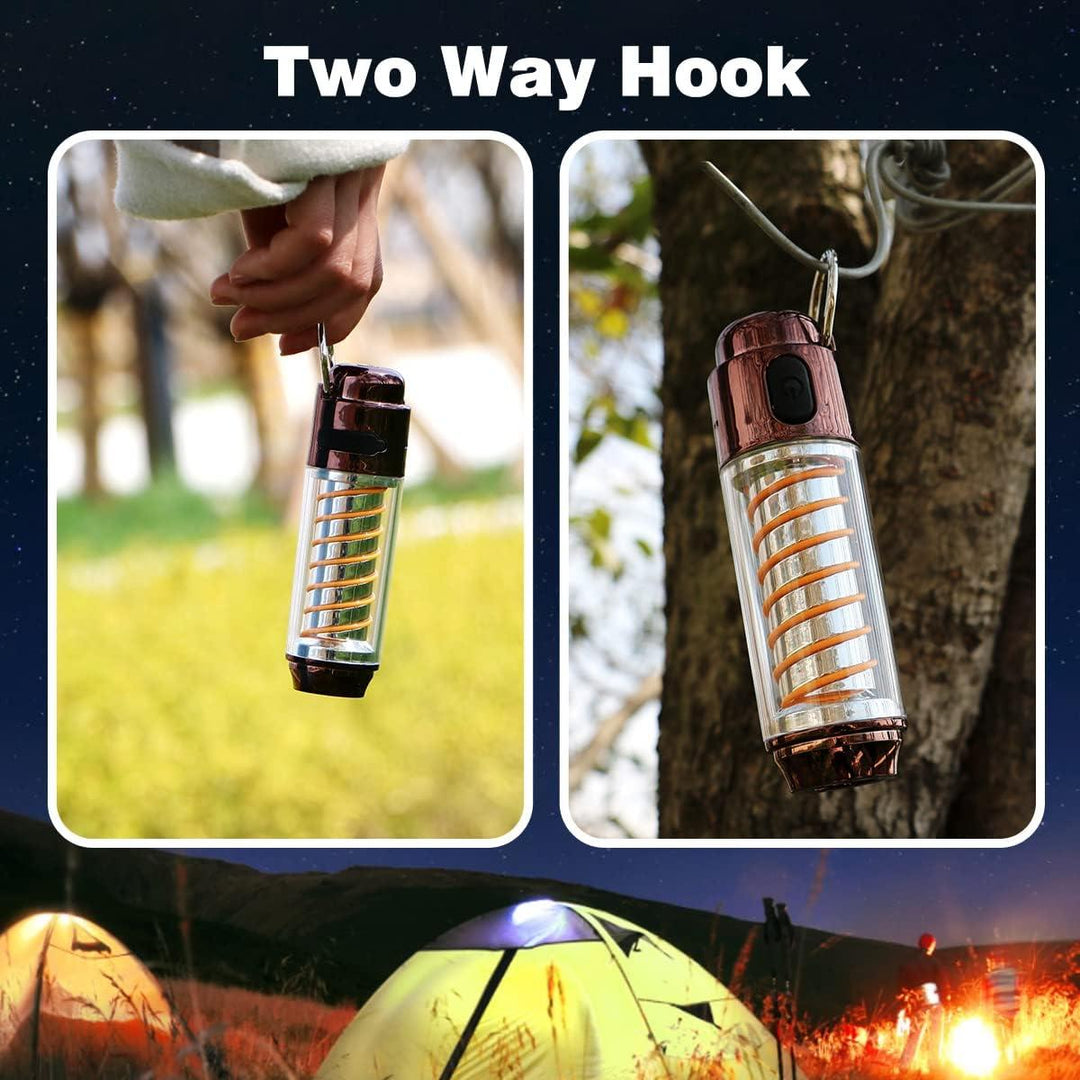 Rechargeable Camping Lantern,LED Tent Light,Bright Flashlight,3 Light Modes,IP44 Waterproof,for Hurricane Emergency,Hiking,Camping,Backpacking,Fishing(Bulk 3 Sets)