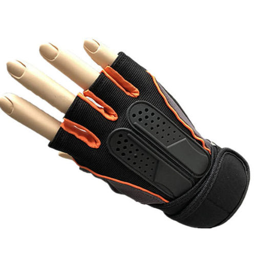 Black Fitness Gym Weight Lifting Gloves For men driving bike