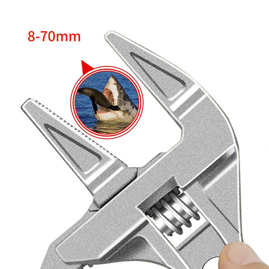 High Quality Alloy Adjustable Wide Jaw Spanner Tool Large for Bathroom Nut Openings