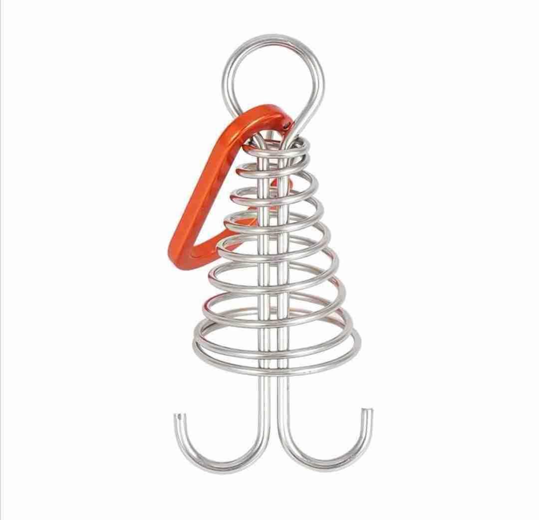 Portable tent accessories staking adjustment rope buckle spring cleat pegs for outdoor camping(10 Pack)