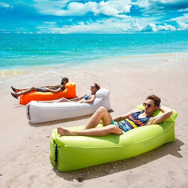 Premium Quality Air Lounger Inflatable Sofa Hammock-Portable,Water Proof Bag-for Travelling(Bulk 3 Sets)