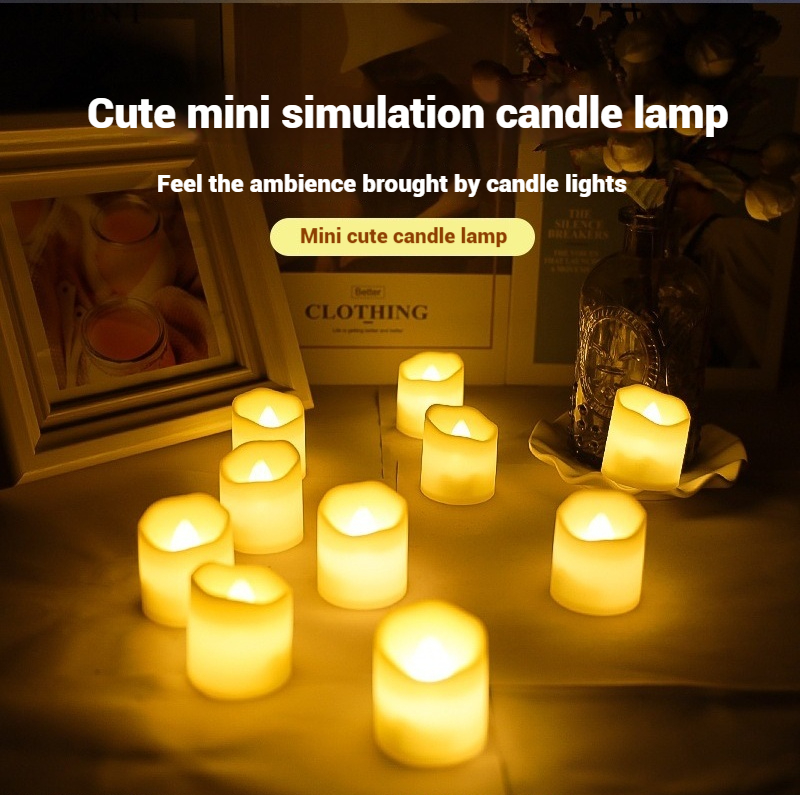 Premium Holiday floating candle lights Led Tea Candle Light Flameless Candle Lights (10 Pack)