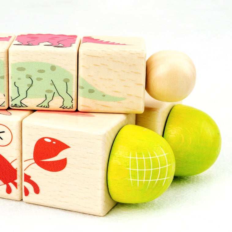 Strategic Thinking Baby Blocks STEM Wooden Educational Twisting Toy (10 Pack)