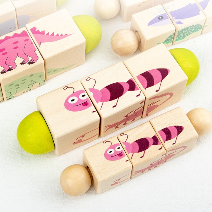 Strategic Thinking Baby Blocks STEM Wooden Educational Twisting Toy