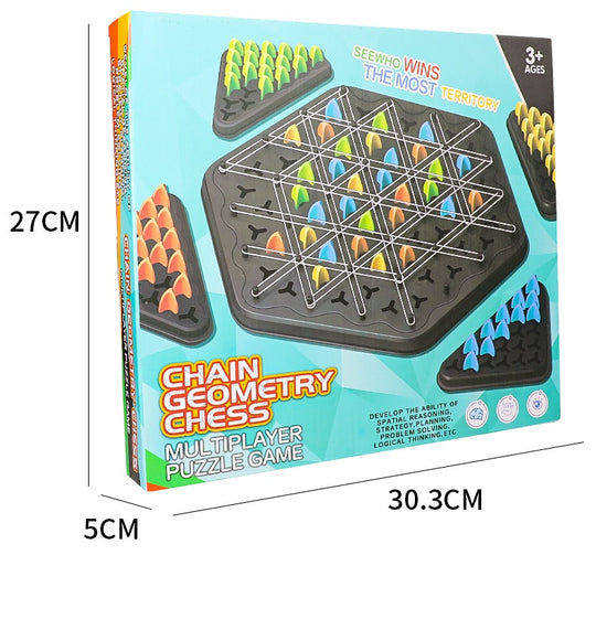 Chain Triangle Chess Educational Desktop Game for Parent-Child Interaction (10 pack)