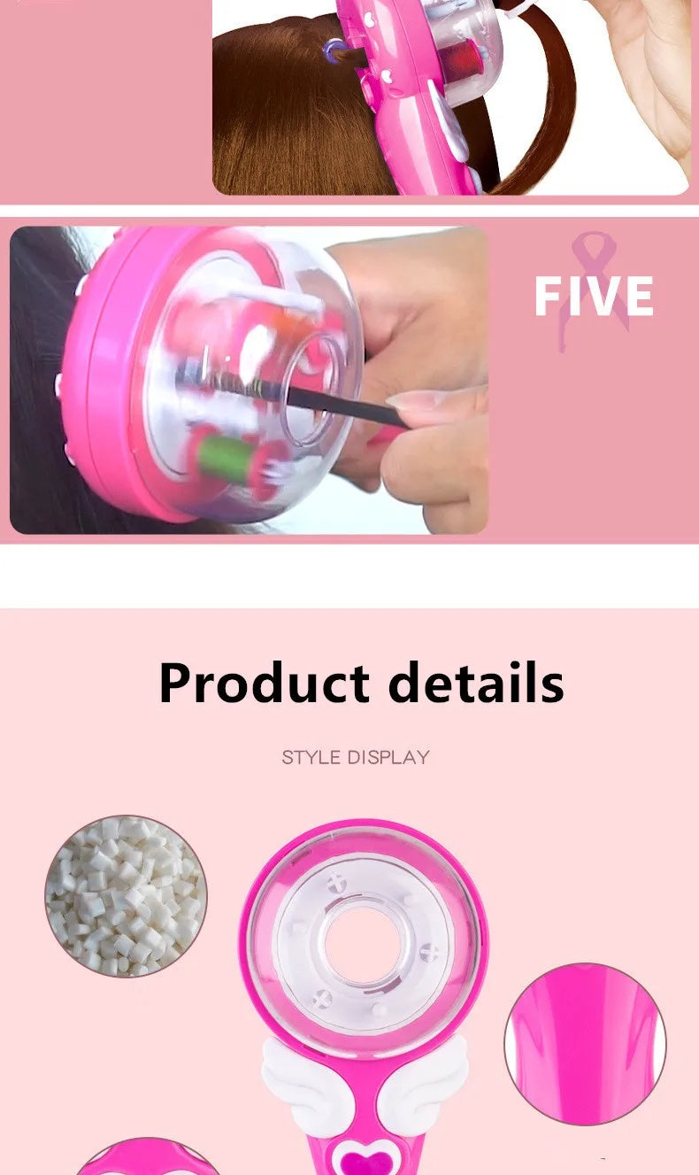 Automatic Electric Hairstyle DIY Tool for Teen Girls Salon Makeup (10 Pack)