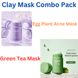 Clay Mask Stick Anti-Acne Deep Cleansing Pores Dirt Moisturizing Hydrating Whitening Combo Pack