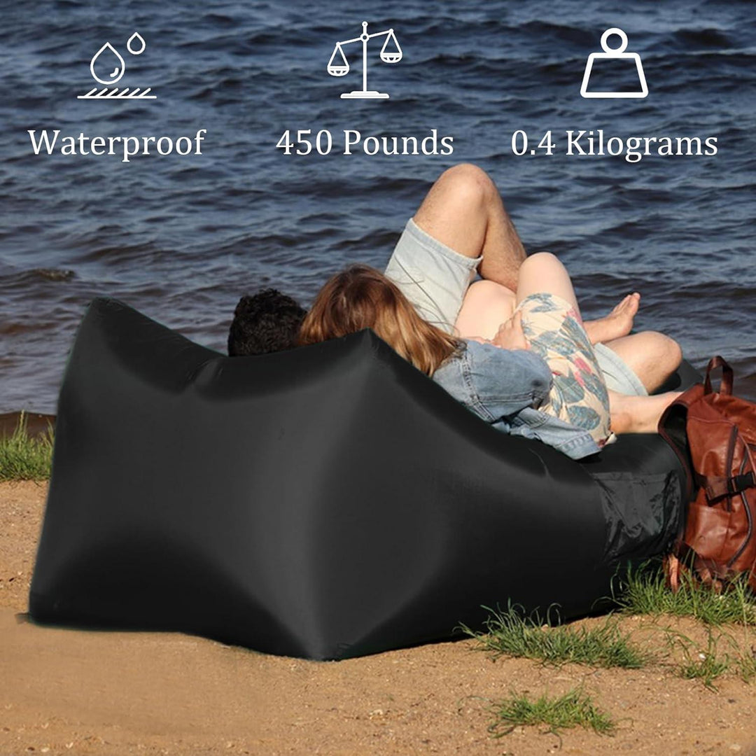 Premium Quality Air Lounger Inflatable Sofa Hammock-Portable,Water Proof Bag-for Travelling