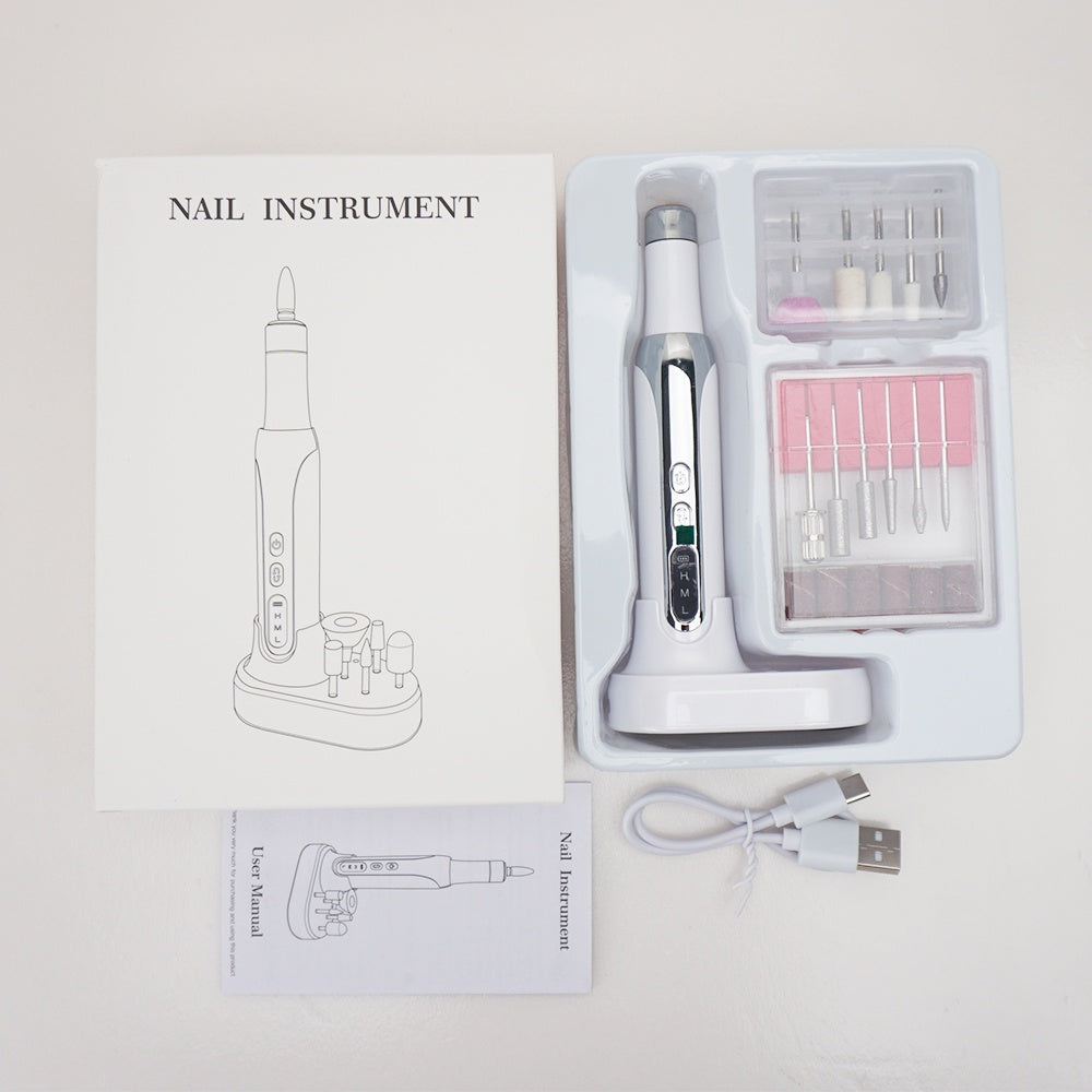 Cordless Nail Drill Pen Machine Nail Cuticle Portable 13 in 1 Kit