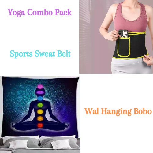 Wall Hanging Boho & Sports sweat belt Combo Pack