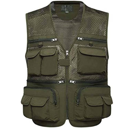 Comfort vest Safari Fishing Travel Photo Cargo Vest Jacket Multi Pockets