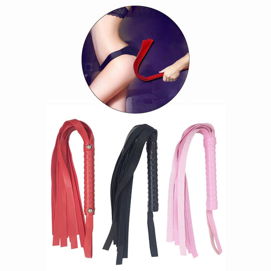 Spanking Bondage Whip 17" & Speed Vibrating Dildo(10 Pack)