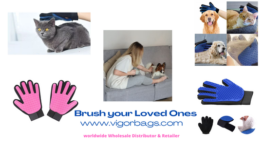 Pet Grooming Glove & Grooming Brush for your Lovable Pets - MOQ 10 Pcs