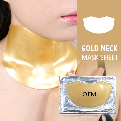 Gold 24k collagen neck mask & Hydra Face lift Gold Aloe Extract Collagen Facial Mask Combo Pack