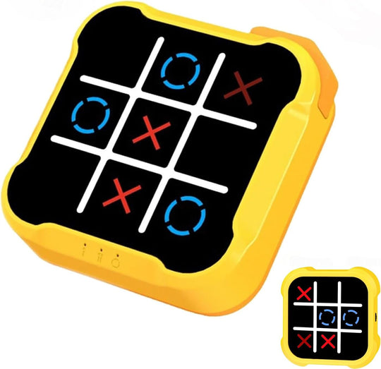 Tic Tac Toe Game, 4 in 1 Handheld Educational Game Machine (10 Pack)