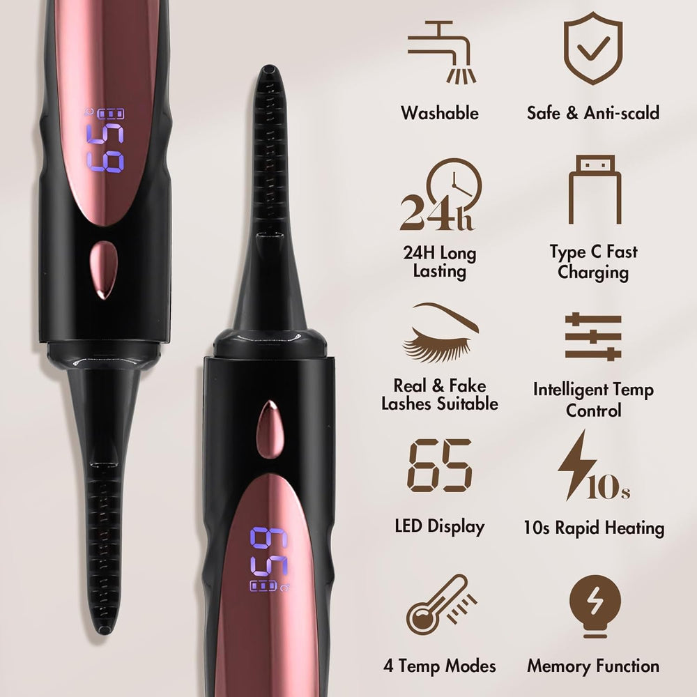 Quick Heated Mini Electric Eyelash Curler Heated With Clamp