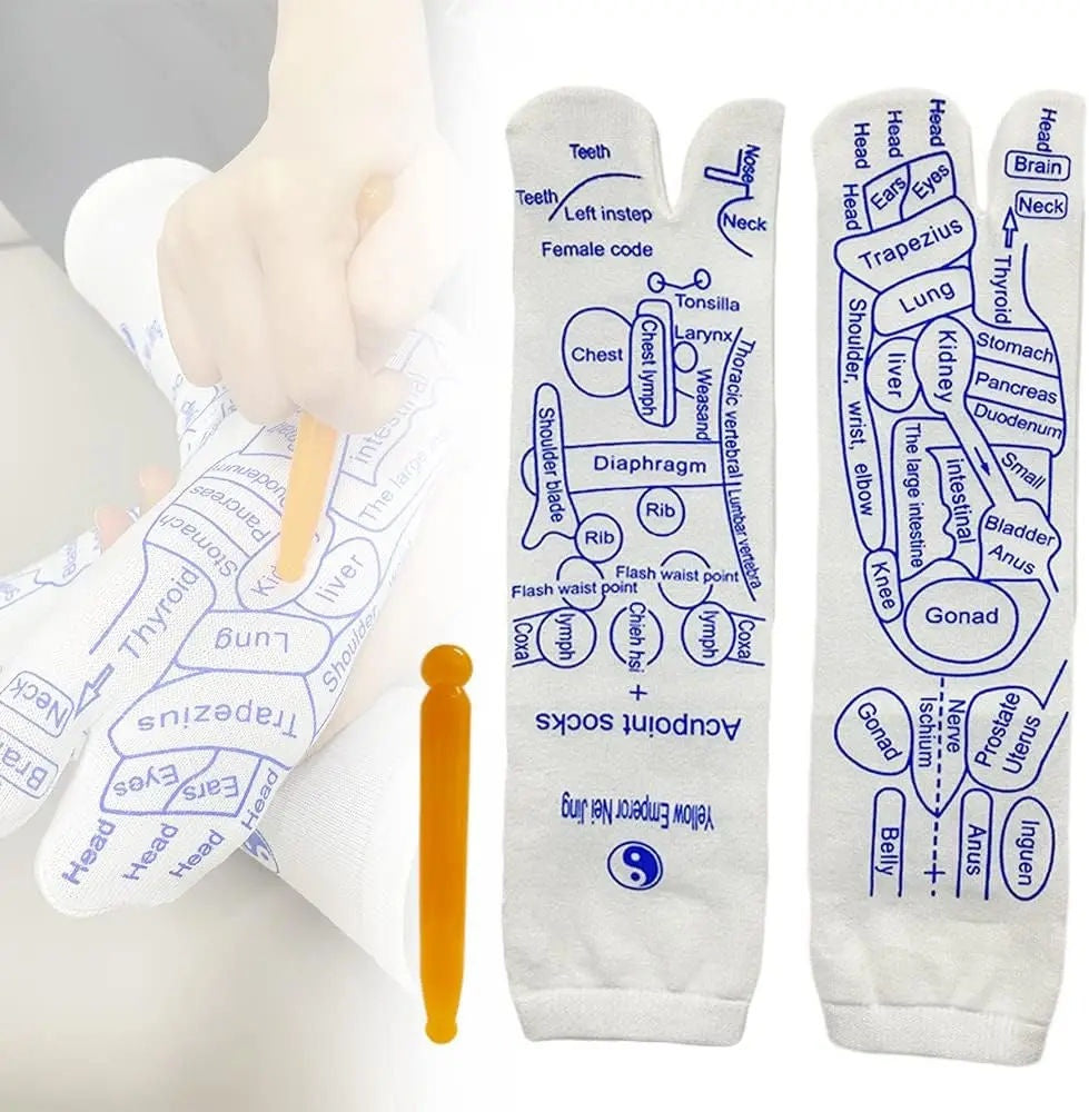 Reflexology Socks with Tools, Acupressure Reflexology Socks Massage