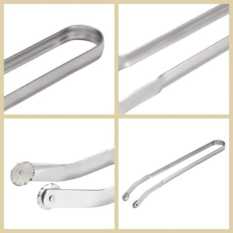 Stainless Steel BBQ Kitchen Tongs for Cooking, Long Handle BBQ Grill Tongs, Grill Flipping Tongs for Turning Bacon Steak Meat Vegetables