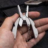 Multifunctional All In One Tool Mini Plier Keychain Set - 6-in-1 Multitool Plier, Adjustable Wrench & Carry Case