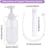 Vaginal Douche Cleaner Anal Douche Vagina Cleaning Kit 300 ml(10 Pack)