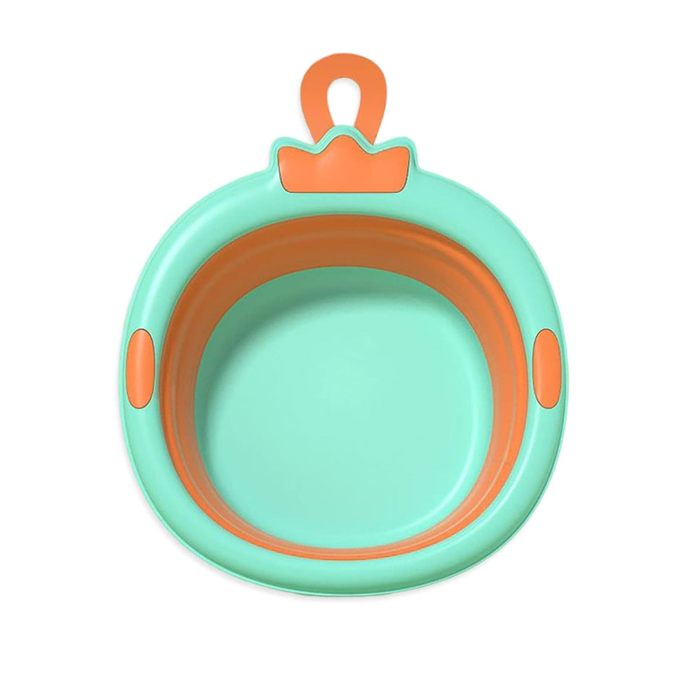 Portable Kids Wash Butt Basin Durable Wash Foot Basin Cute Baby Small Tub Thickened Washtub with Hook Hole for Baby Children Travel Home