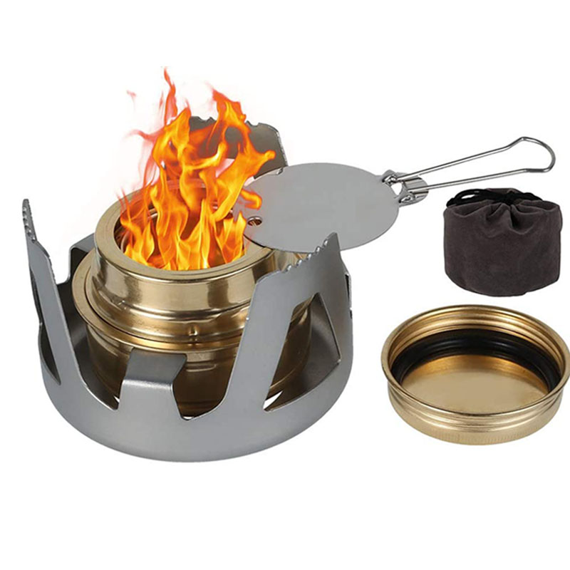 Mini Alcohol Stove for Outdoors Backpacking Lightweight Portable Camping Backpacking (10 Pack)