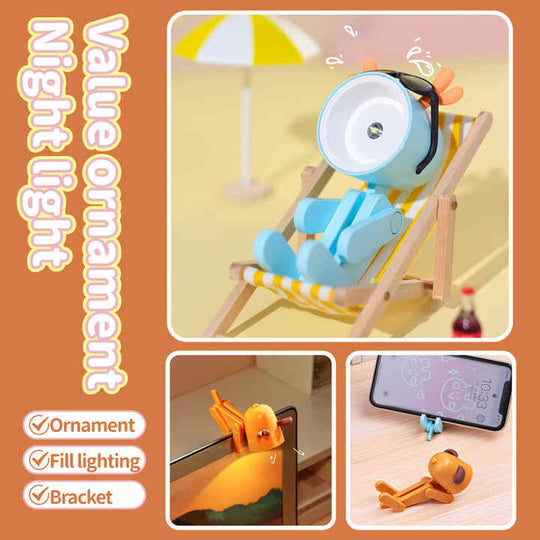 Creative Cute Mini Puppy Movable Phone Holder