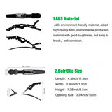 Wide Teeth Professional for Hair Styling Gator Clips, Non-Slip Salon Quality Sectioning Clip(Bulk 3 Sets)